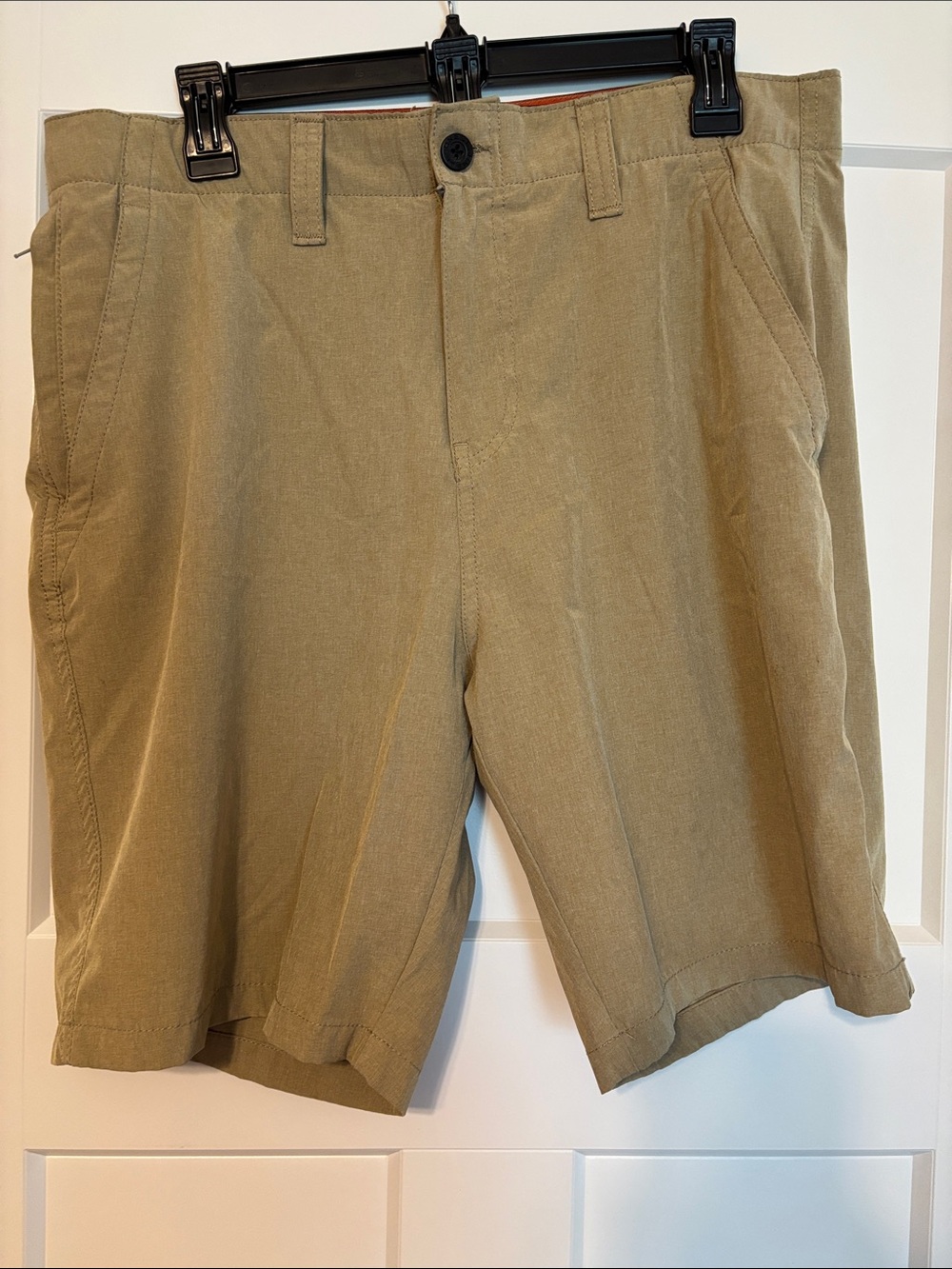 Men's Casual Cotton Blend Shorts - Tan